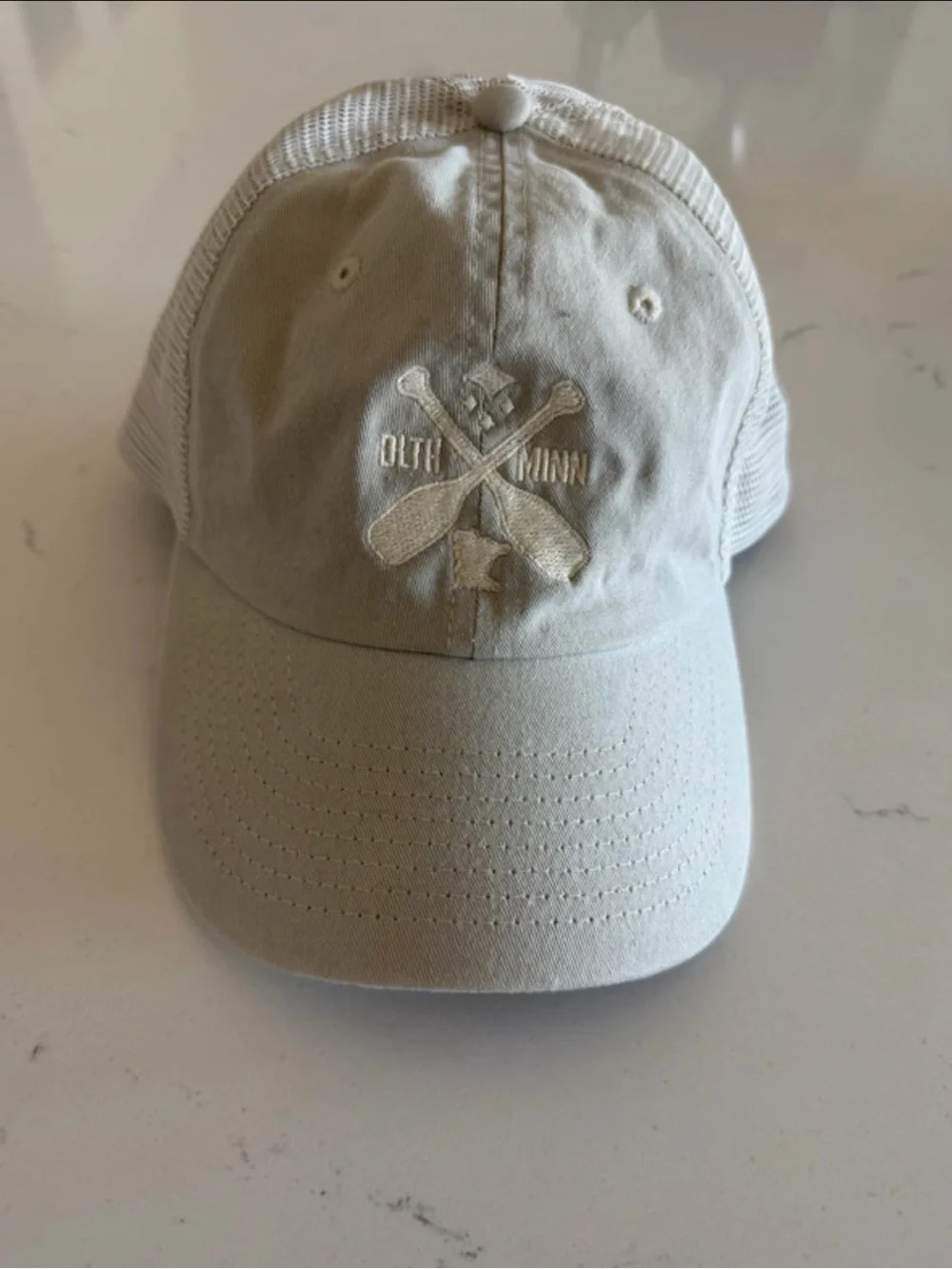 Duluth Minnesota- Tan/ Cream Mesh-Back Cap - Lightweight Casual Hat